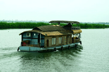 Houseboat on the Backwaters of Kerala, India