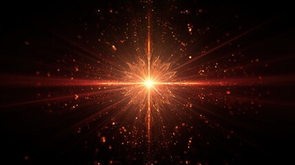 Naklejka premium Fiery starburst explosion