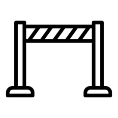 Police line icon. Vector line icon