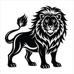 African Lion Silhouette