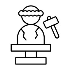 Sculpture line icon