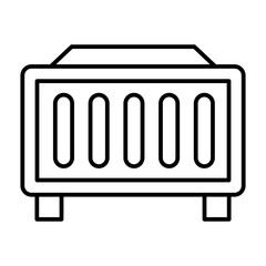 Heater line icon