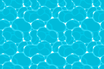 Seamless Soft Geometric Water Pattern. Ideal for summer themes, fabric prints, digital backdrops, kids' products, spa branding, and more.