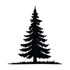 A vibrant set of evergreen Christmas trees, perfect for holiday season illustrations, gift, winter, natural, coniferous, decorations, seasonal, happy, greenery, festive. 