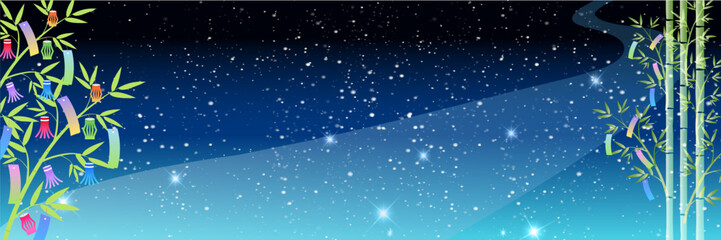 七夕　和柄　夏　背景