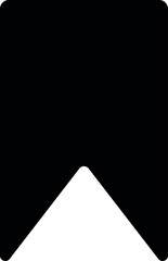Bookmark icon vector on white background Art & Illustration
