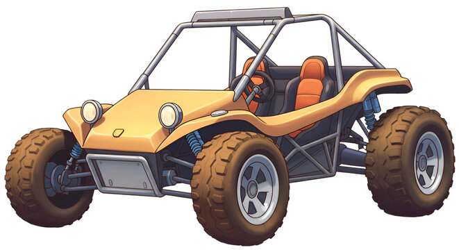 Cartoon sand dune buggy
