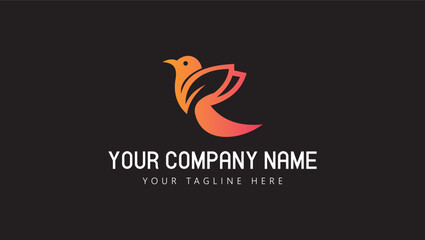 Fototapeta premium Print ready bird logo design
