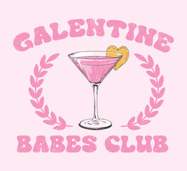Galentine babes club t shirt design. Galentine's Day Shirt, Girls Club Celebration Tee for Ladies, Fun Valentine's Tee, Galentine Girls Club Shirt, Feminine Valentine Day Gift. print fashion