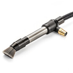 Grout steam cleaner nozzle with brush tip