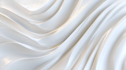 Abstract white ceramic surface shimmers with subtle heat effects and iridescent highlights.