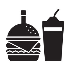 
Fast food cartoon icon vector collection. Pizza, burger, chicken leg, hotdog, french fries, soda cup. Food and drink icon Unhealthy fast food classic nutrition concept vector illustration