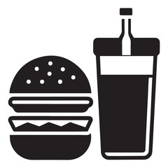 
Fast food cartoon icon vector collection. Pizza, burger, chicken leg, hotdog, french fries, soda cup. Food and drink icon Unhealthy fast food classic nutrition concept vector illustration