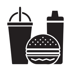 
Fast food cartoon icon vector collection. Pizza, burger, chicken leg, hotdog, french fries, soda cup. Food and drink icon Unhealthy fast food classic nutrition concept vector illustration