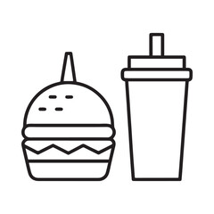 
Fast food cartoon icon vector collection. Pizza, burger, chicken leg, hotdog, french fries, soda cup. Food and drink icon Unhealthy fast food classic nutrition concept vector illustration