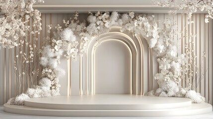 wedding bouquet background generative AI