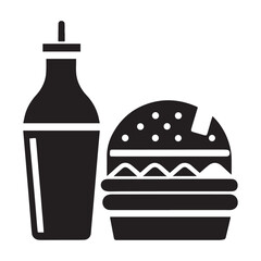 
Fast food cartoon icon vector collection. Pizza, burger, chicken leg, hotdog, french fries, soda cup. Food and drink icon Unhealthy fast food classic nutrition concept vector illustration
