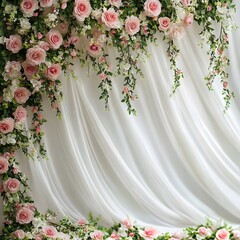 wedding bouquet background generative AI