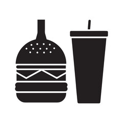 Print
Cheese burger vector icon set,in black outline, solid and colored style,

