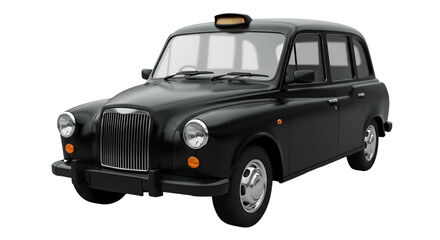 Classic black taxi cab