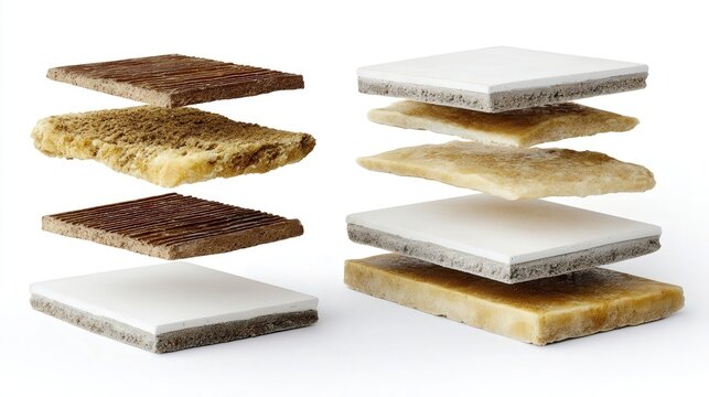 Purple hyacinth flower isolated on white background. Generative AI