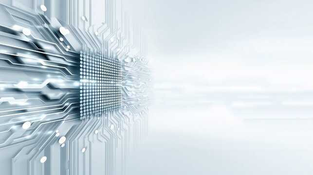 Circuit - board and electronic components in a tech - inspired design