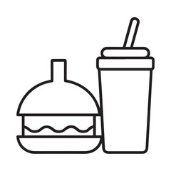 Print
Cheese burger vector icon set,in black outline, solid and colored style,

