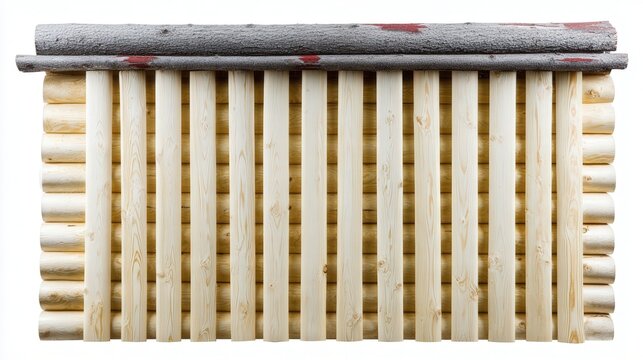 Blue and grey tile isolated on white background. Generative AI