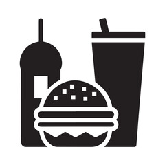 Print
Cheese burger vector icon set,in black outline, solid and colored style,

