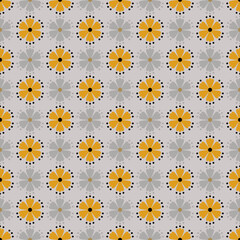 Floral pattern seamless ,flower branches seamless pattern , vector , illustration ,flowers pattern design Seamless flower pattern with colorful little flowers. Simple flat bright flowers background