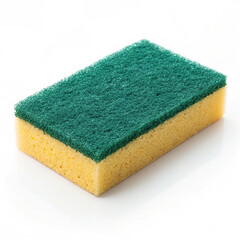 Heavy duty scrubbing sponge with abrasive side