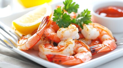 Grilled Shrimp with Lemon and Parsley
