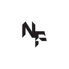 logo alphabet esport gaming  design modern futuristic NF Initial monogram sport Alphabet