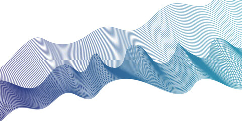 Abstract wave blend stripes lines white background. Vector curve line pattern mesh. Technology lines flow and motion energy blend.	
