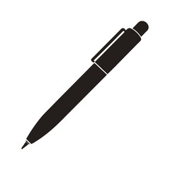 Simple black pen vector illustration perfect for stationary education and business related designs