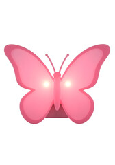 Fototapeta premium Pink butterfly night light