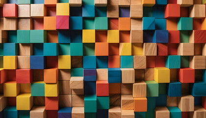 Bold, vibrant 3D cubes in stunning colors—perfect for backgrounds, tech visuals, branding, and creative projects that demand dynamic energy and geometric depth