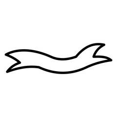 Hand Drawn Line Ribbon Strip