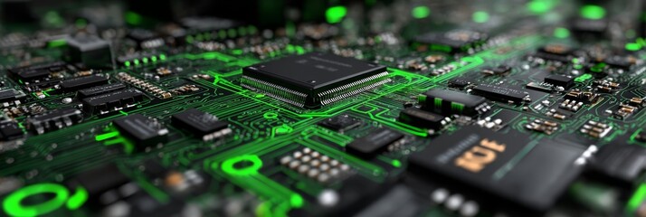 Fototapeta premium 電子回路のイメージ
