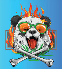 Cool Panda with Sunglasses