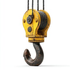 Industrial crane hook detail
