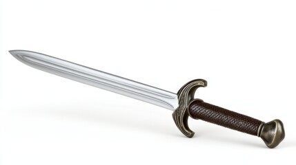 Ancient Short Sword with Decorative Hilt. Generative AI