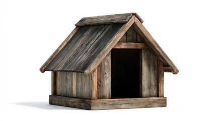 Rustic wooden dog house (2)