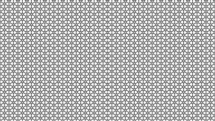 Islamic pattern - a dense pattern of overlapping black semicircles on a white background © Decent Discoveries