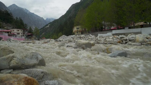 Bhagirathi River &ndash; Majestic Flow Through Gangotri Dham Valley