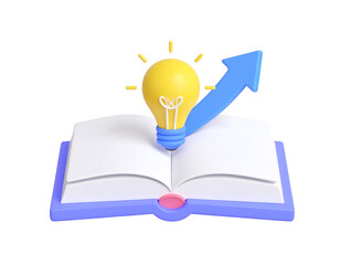 Illuminated learning, upward growth visualized