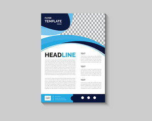 Flyer design. Corporate business report cover, brochure or flyer design. Leaflet presentation.