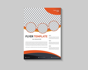 Flyer design. Corporate business report cover, brochure or flyer design. Leaflet presentation.