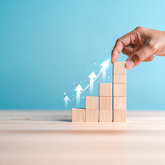 rogress or development concept, Business growth, investment profit increase, arrow graph future growth plans, growing sales and revenue.	
