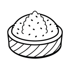 vector illustration of a cupcake